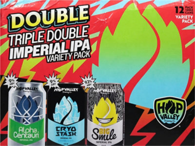 Hop Valley Double Triple Double Imperial Ipa Variety Pack 12-12 Fl Oz In Cans - 12-12FZ - Image 3