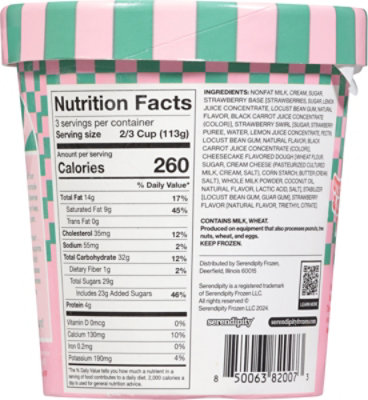 Serendipity Strawberry Fields Ice Cream  16 Fz - 16 FZ - Image 5