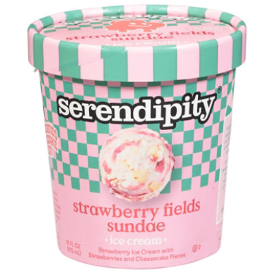Serendipity Strawberry Fields Ice Cream  16 Fz - 16 FZ - Image 1