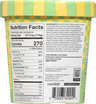 Serendipity Big Apple Pie Churro Ice Cream   16 Fz - 16 FZ - Image 5