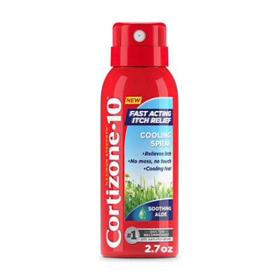 Cortizone 10 Itch Relief Cooling Spray, Hydrocortisone 1% - 2.7 oz. - Image 1