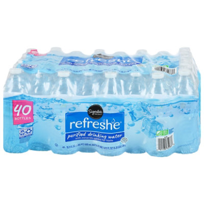 Signature SELECT Refreshe Purified Water - 40-16.9 Fl. Oz.
