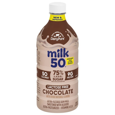 Dairypure Milk50 Fat Free Chocolate Lactose Free Ultra-pasteurized 48 Fluid Ounce Plastic Bottle - 48 FZ - Image 4