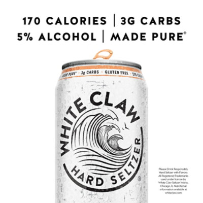 White Claw Peach 19.2oz In Cans - 19.2 FZ - Image 3