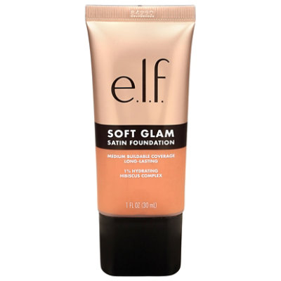 e.l.f. 51 Deep Cool ELF SOFT GLAM SATIN FOUNDATION 51 DEEP COOL - Each - Image 1