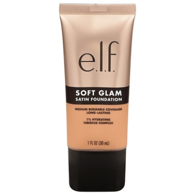 e.l.f. Cosmetics Soft Glam Tan Neutral Satin Foundation - 1 Fl. Oz. - Image 2