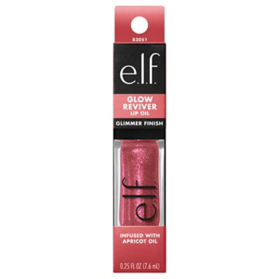 e.l.f. Glow Reviver Divine Wine Red Shimmer Lip Oil - Each - Image 2