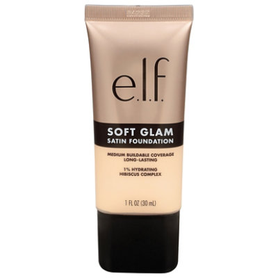 e.l.f. 12 Fair Warm Soft Glam Satin Foundation - Each - Image 2