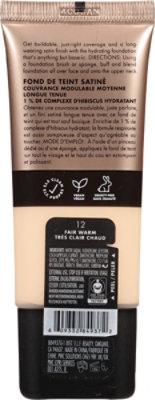 e.l.f. 12 Fair Warm Soft Glam Satin Foundation - Each - Image 4
