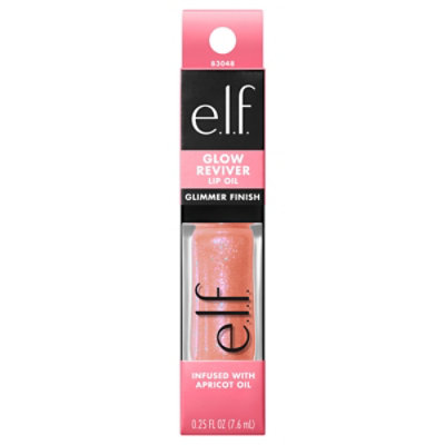 e.l.f. Glow Reviver Candy Coded Pink Shimmer Lip Oil - Each - Image 1