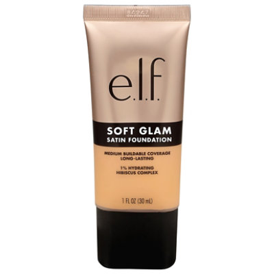 e.l.f. 30 Medium Warm Soft Glam Satin Foundation - Each - Image 2