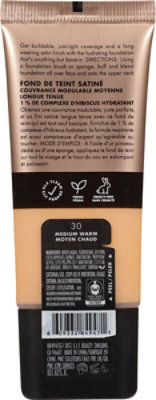 e.l.f. 30 Medium Warm Soft Glam Satin Foundation - Each - Image 4