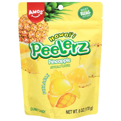 Amos Hawaii Peelerz Gummy Pineapple - 6 Oz - Image 1
