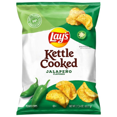 Lay's Kettle Cooked Potato Chips Jalapeno Flavored 2 1/4 Oz - 2.25 OZ - Image 3