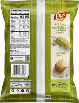 Lays Potato Chips Dill Pickle Flavored 2 1/2 Oz - 2.5 OZ - Image 5