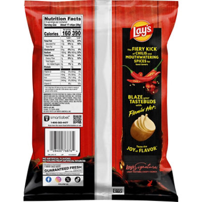 Lays Potato Chips Flamin Hot Flavored - 2.5 OZ - Image 6