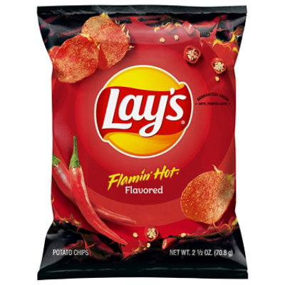 Lays Potato Chips Flamin Hot Flavored - 2.5 OZ - Image 1