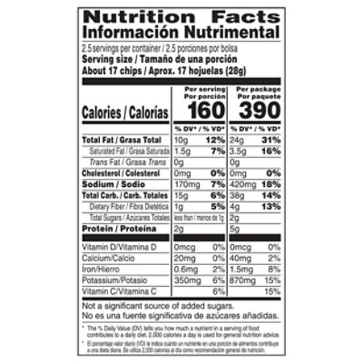 Lay's Potato Chips Chile Limon Flavored 2 1/2 Oz - 2.5 OZ - Image 4