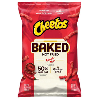 Cheetos Baked Cheese Flavored Snacks Flamin' Hot Flavored 2 1/2 Oz - 2.5 OZ - Image 2