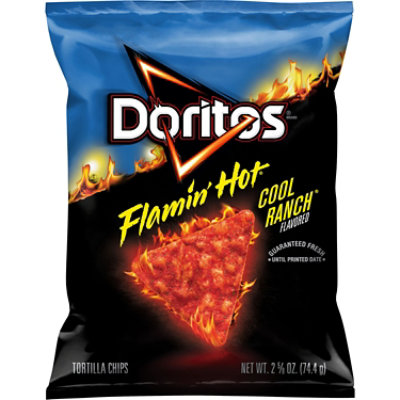 Doritos Tortilla Chips Flamin Hot Cool Ranch Flavored - 2.625OZ - Image 1