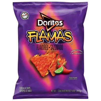 Doritos Tortilla Chips Flamas Flavored 2 5/8 Oz - 2.625OZ - Image 1