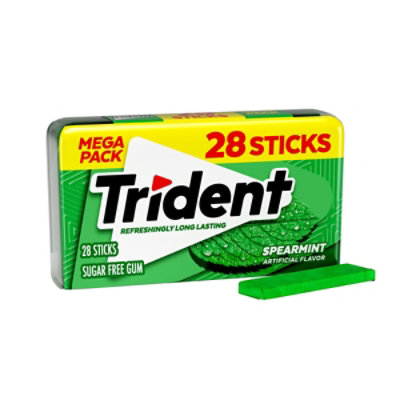 Trident Gum Spearmint Large Pack - 28 CT - Image 2