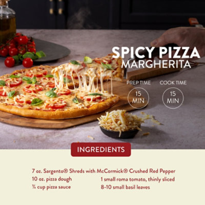 Sargento Mccormick Crushed Red Pepper With Low Moisture Part-skim Mozzarella And Parmesan, 7 Oz - 7 OZ - Image 3