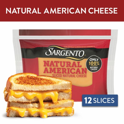 Sargento Natural American Cheese 8 Oz 12 Slices - 8 OZ