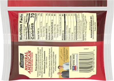 Sargento Natural American Cheese 8 Oz 12 Slices - 8 OZ - Image 6