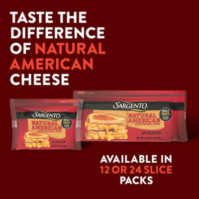 Sargento Natural American Cheese 8 Oz 12 Slices - 8 OZ - Image 4