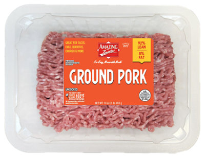 Amazing Taste Ground Pork 16 Oz - 16 OZ - Image 1