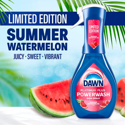 Dawn Platinum Plus Powerwash Dish Spray, Limited Edition, Summer Watermelon- 16 Oz - 16 FZ - Image 4