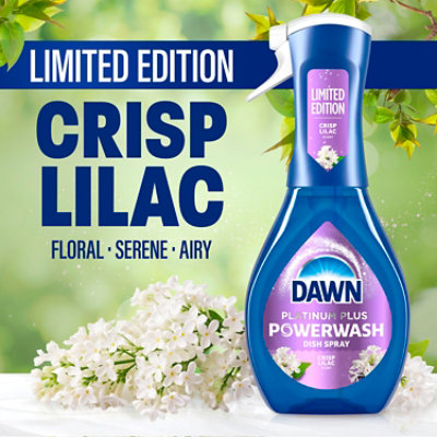 Dawn Platinum Plus Powerwash Dish Spray, Limited Edition, Crisp Lilac- 16 Oz. - 16 FZ - Image 4