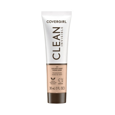 COVERGIRL Clean Invisible Golden Ivory Liquid Foundation - 1 Fl. Oz. - Image 1