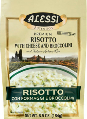 Alessi Cheese and Brocollini Risotto Rice - 6.5 Oz (Pack of 6) - Image 1