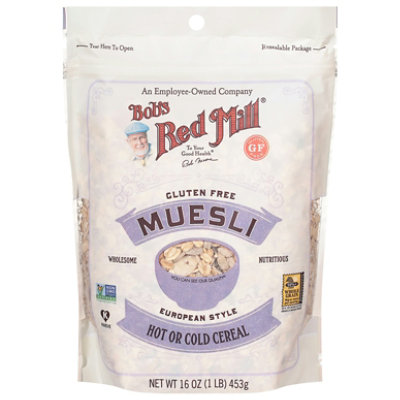 Bob's Red Mill Gluten Free Hot or Cold Muesli Cereal - 16 Oz (Pack of 4) - Image 1