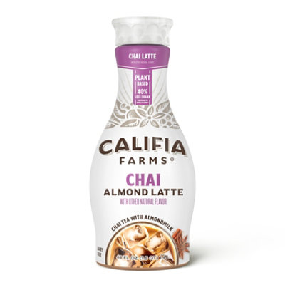 【kamome】トフィーナッツラテ　L＆ディープチョコレートL Califia Farms Chai Tea Almond Milk Latte 48 Ounces - 48 FZ - tomthumb
