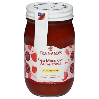 True Sea Moss Wildcrafted Sea Moss Gel  Strawberry - 16 OZ - Image 2