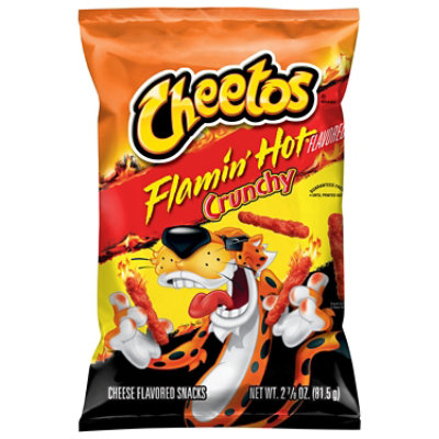 Cheetos Crunchy Cheese Flavored Snacks Flamin' Hot Flavored - 2.875OZ - Image 3