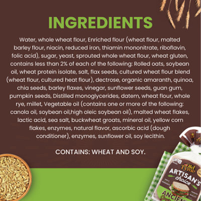 Schmidt Artisan’s Choice Ancient Grains Half Loaf Bread - 14 Oz - Image 5