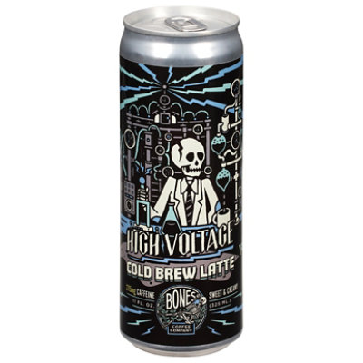 Bones Coffee Company Coffee Cold Brew Latte High Voltage - 11 FZ - Image 1