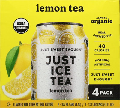 Just Ice Tea Black Lemon 4-12fz - 4-12 FZ - Image 5