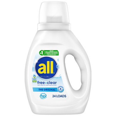 All Ultra Liquid Laundry Detergent With Stainlifters, Free & Clear - 30 Oz. - 30 FZ - Image 2