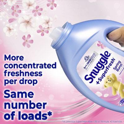 Snuggle Liquid Fabric Conditioner 5 In 1 Super Fresh Spring Burst - 35.7 Oz - 35.7 FZ - Image 2