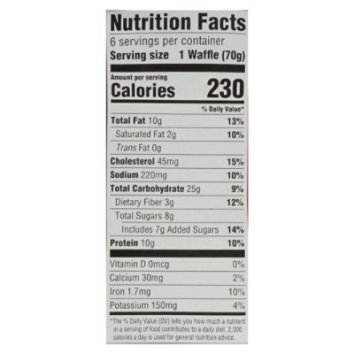 Signature Select Thick Fluffy Chocolate Chip Protein Waffles 14.8 Oz - 14.8 OZ - Image 3