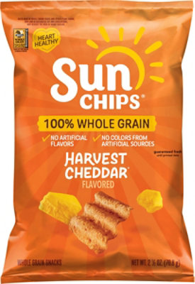 Sunchips Harvest Cheddar 2.5oz - 2.5 OZ - Image 2