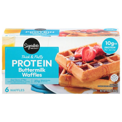 Signature Select Thick Fluffy Buttermilk Protein Waffles 14.8 Oz - 14.8 OZ