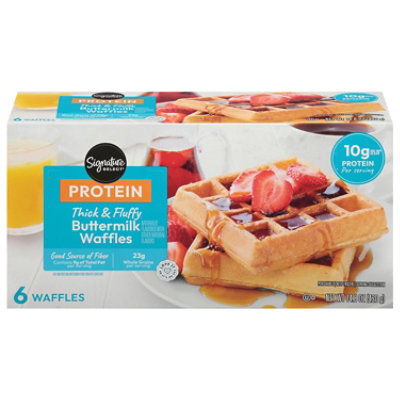 Signature Select Thick Fluffy Buttermilk Protein Waffles 14.8 Oz - 14.8 OZ - Image 1