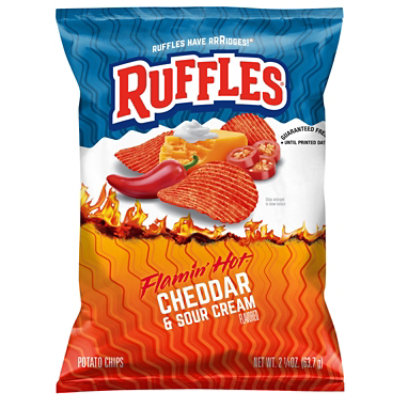 Ruffles Flamin Hot Cheddar & Sour Cream 2.25oz - 2.25 OZ - Image 3