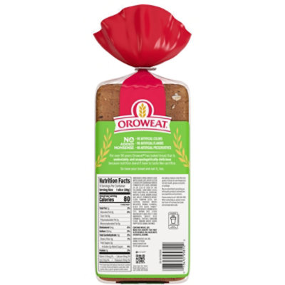 Oroweat 22 Grains & Seeds Wheat Small Slice Bread - 18 OZ - Image 6